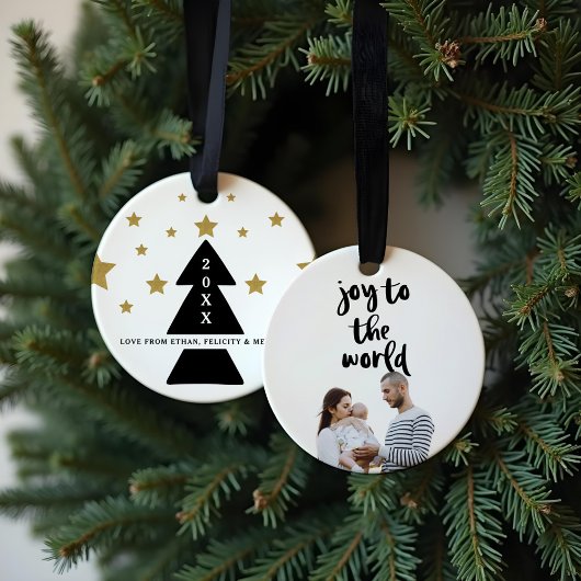 Wortfreude | Fett Modernes Minimalistisches Foto Ornament