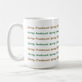 Wortfrühling Kaffeetasse (Links)