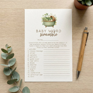'Wortgewirr'-Babyshower-Spiel 'Lokal Gewachsen'