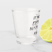 Worth a Shot | Adult Beverage Spaß Quote Brush Schnapsglas (Links)