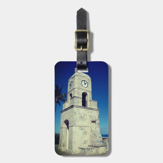 Worth Avenue Clock Tower - Palm Beach, FL Gepäckanhänger (Vorderseite vertikal)