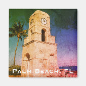 Worth Avenue Clock Tower - Palm Beach, FL Magnet (Vorne)