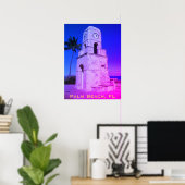 Worth Avenue Clock Tower - Palm Beach, FL Poster (Heimbüro)