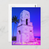 Worth Avenue Clock Tower - Palm Beach, FL Postkarte (Vorne/Hinten)