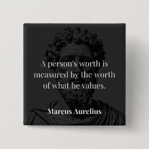 Worth definieren: Marcus Aurelius auf Werten Button