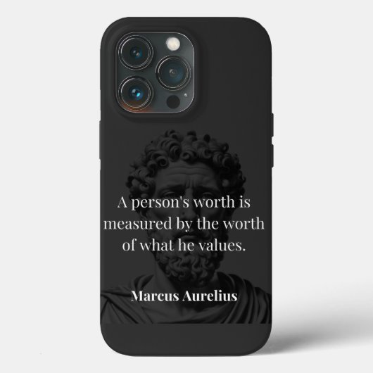 Worth definieren: Marcus Aurelius auf Werten Case-Mate iPhone Hülle (Rückseite)