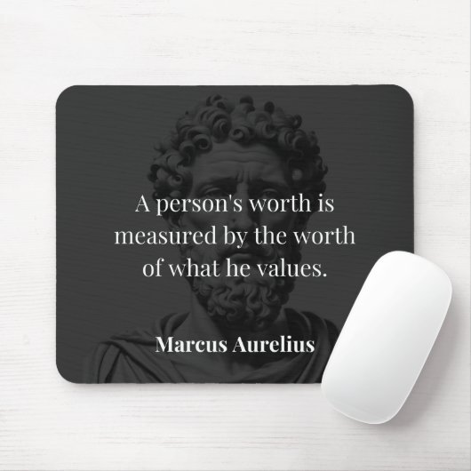 Worth definieren: Marcus Aurelius auf Werten Mousepad (Mit Mouse)