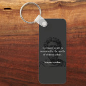 Worth definieren: Marcus Aurelius auf Werten Schlüsselanhänger (Vorderseite)