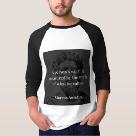 Worth definieren: Marcus Aurelius auf Werten T-Shirt