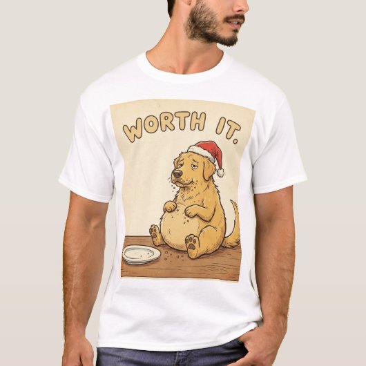 Worth It – Holiday Treat Overload Dog Tee (Vorderseite)