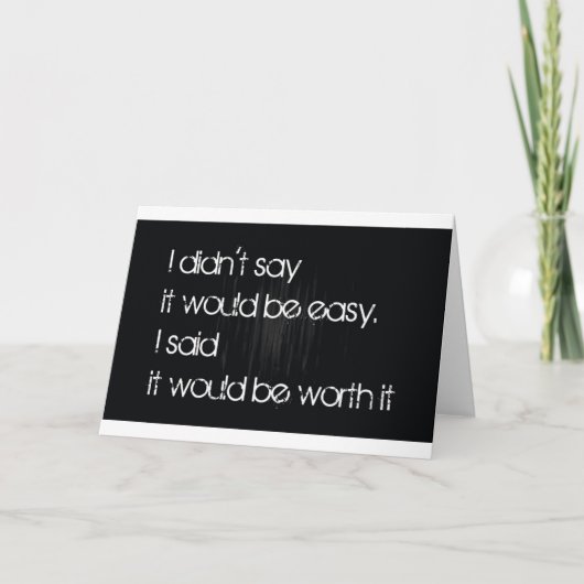 Worth It Karte (Vorderseite)