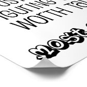 Worth Reden mit lustigen Poster (Ecke)