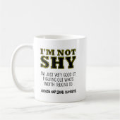 Worth spricht mit lustigen Mugs Kaffeetasse (Links)