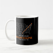 Worth Texas 2024 Total Solar Eclipse Kaffeetasse (Links)