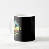 Worth Texas Total Solar Eclipse 2024 Kaffeetasse (Vorderseite Links)