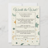 Worth The Wait Adoption Baby Shower Invitation Einladung (Vorderseite)