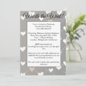 Worth The Wait Adoption Baby Shower Invitation Einladung (Stehend Vorderseite)