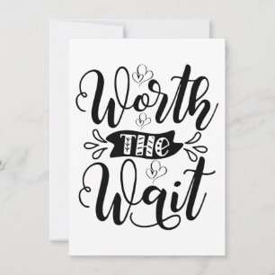 Worth the Wait Bodysuit, wert den warten Dankeskarte