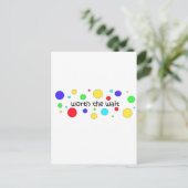 Worth the Wait Circles Postkarte (Stehend Vorderseite)