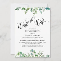 Worth the Wait Eukalyptus Greenery Empfang