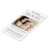 Worth the Wait, Newborn Announcement magnet (Linke Seite)