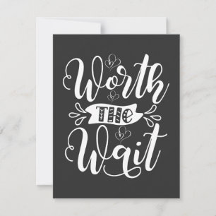 Worth the Wait Outfit, Regenbogenbaby-Ankündigung Feiertagskarte