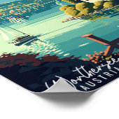 Worthersee Austria Vintage Illustration Poster (Ecke)