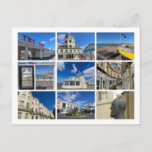Worthing Feiertagspostkarte (Vorderseite)