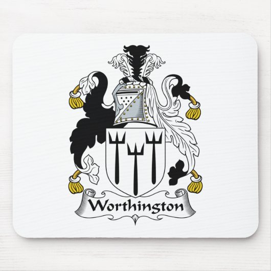 Worthington Familienwappen Mousepad (Vorne)