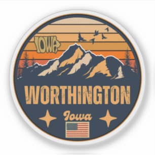 Worthington, Iowa Aufkleber