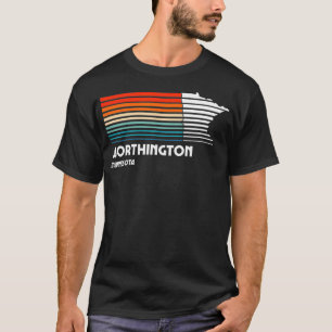 Worthington Minnesota Retro Vintag Style City T-Shirt