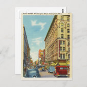 Worthington Street, Springfield, Massachusetts Postkarte (Vorne/Hinten)