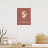 Worthy, Christian faith Scripture wall art Poster (Küche)