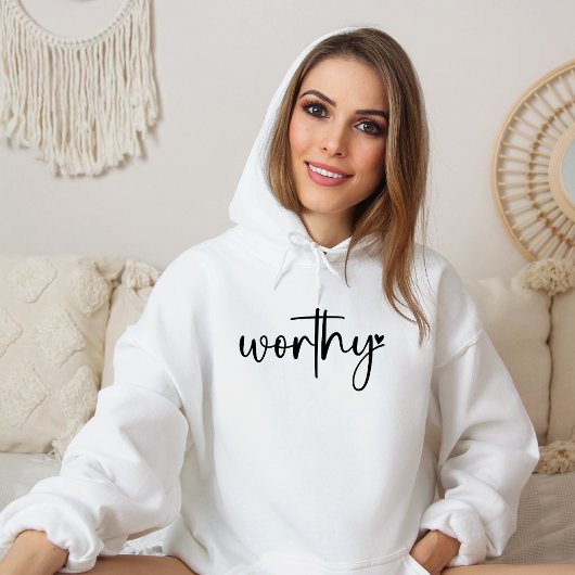 Worthy Heart Religious Christlich Hoodie