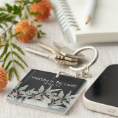 Worthy Is The Lamb Square Keychain Schlüsselanhänger (Vorderseite rechts)