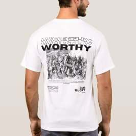 Worthy ist die schwarze Lammschrift T-Shirt