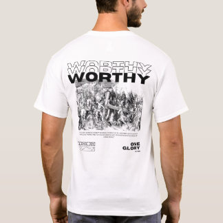 Worthy ist die schwarze Lammschrift T-Shirt