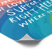 Worthy of love & support - therapist office  poste poster (Ecke)