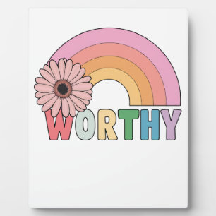 Worthy Rainbow Bloom Fotoplatte