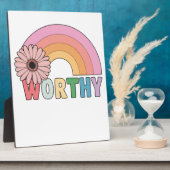 Worthy Rainbow Bloom Fotoplatte (Seite)