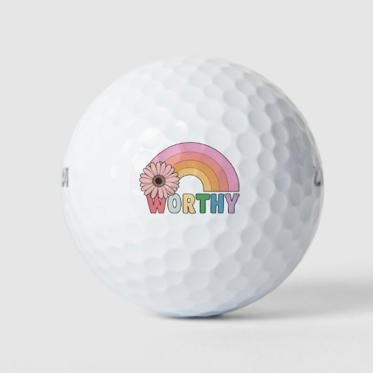 Worthy Rainbow Bloom Golfball (Vorderseite)
