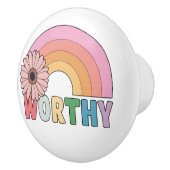 Worthy Rainbow Bloom Keramikknauf (Rechts)