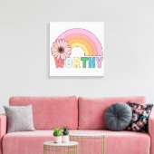 Worthy Rainbow Bloom Leinwanddruck (Insitu (Wohnzimmer))