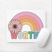 Worthy Rainbow Bloom Mousepad (Mit Mouse)