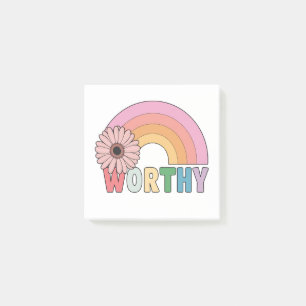 Worthy Rainbow Bloom Post-it Klebezettel