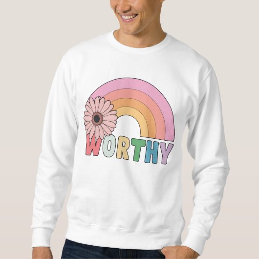 Worthy Rainbow Bloom Sweatshirt (Vorderseite)