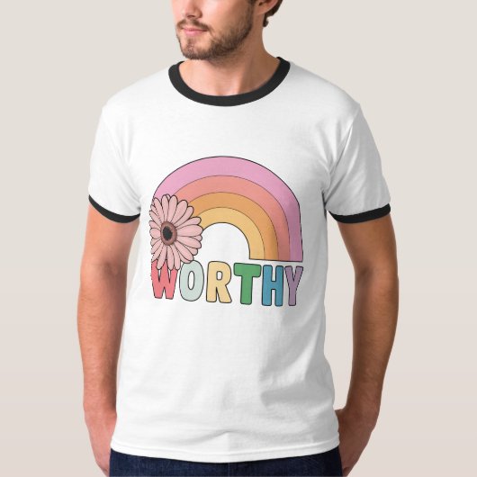 Worthy Rainbow Bloom T-Shirt (Vorderseite)