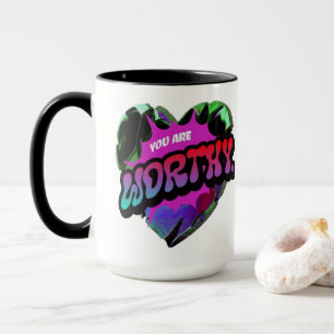 Worthy Tasse - Motivierend Affirmation-Kaffee