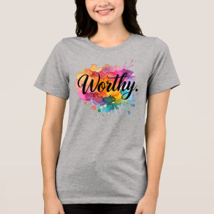 Worthy Watercolor Shirt - T-Shirt für die Anweisun