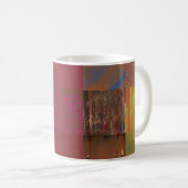 Wortjongleur-Glitch-Art-Datenkorruption-Abstrakt Kaffeetasse (VorderseiteRechts)